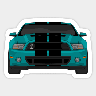 MUSTANG SHELBY GT500 TEAL Sticker